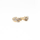 Earrings - Diamond Yellow Gold French Clips