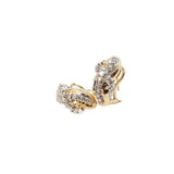 Earrings - Diamond Yellow Gold French Clips