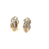 Earrings - Diamond Yellow Gold French Clips