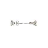 Martini Mounted Diamond Earrings