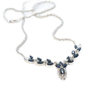 Diamond and Synthetic Sapphire Necklace