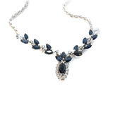 Diamond and Synthetic Sapphire Necklace