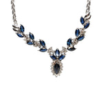 Diamond and Synthetic Sapphire Necklace