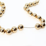 14k Yellow Gold Beaded Necklace