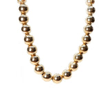 14k Yellow Gold Beaded Necklace