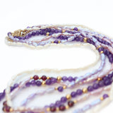 Amethyst and Pearl Layered Necklace