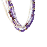 Amethyst and Pearl Layered Necklace