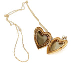 14k Gold Heart Locket Necklace