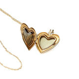 14k Gold Heart Locket Necklace