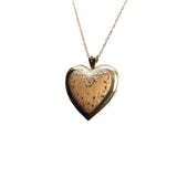 14k Gold Heart Locket Necklace