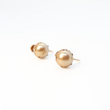 Faux Pearl Screw Back Earrings