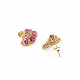 Vintage Franklin Mint Ruby Earrings