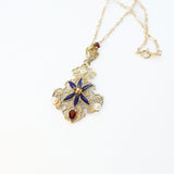 Gemstone Flower Necklace