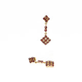 Garnet Dangly Earrings