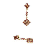 Garnet Dangly Earrings