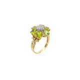 Vintage Nissko Peridot Flower Ring