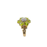 Vintage Nissko Peridot Flower Ring