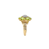 Vintage Nissko Peridot Flower Ring