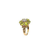 Vintage Nissko Peridot Flower Ring