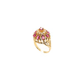 Vintage Franklin Mint Ruby Crown Ring