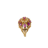 Vintage Franklin Mint Ruby Crown Ring