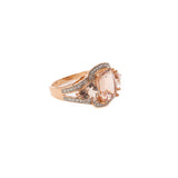 Morganite and Diamond Ring