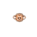 Morganite and Diamond Ring