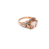 Morganite and Diamond Ring