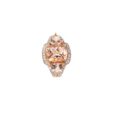 Morganite and Diamond Ring