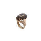 Rope Mounted Citrine Ring