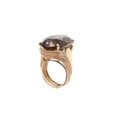 Rope Mounted Citrine Ring