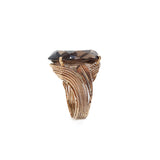 Rope Mounted Citrine Ring