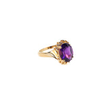 Amethyst and Diamond Ring