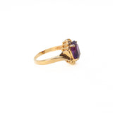 Amethyst and Diamond Ring