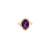 Amethyst and Diamond Ring