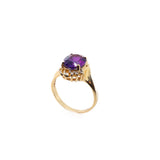 Amethyst and Diamond Ring