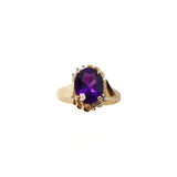 Amethyst and Diamond Ring