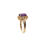 Amethyst and Diamond Ring