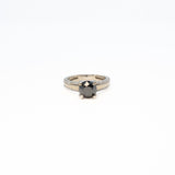 Black Diamond Engagement Ring