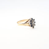 Sapphire Flower Ring