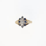 Sapphire Flower Ring