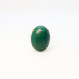 Oversized Malachite Ring