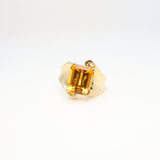 Modern Citrine Ring