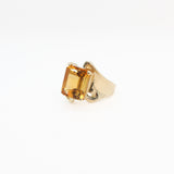 Modern Citrine Ring