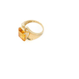 Modern Citrine Ring