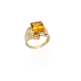 Modern Citrine Ring