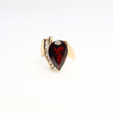 Rhodolite Garnet and Diamond Statement Ring