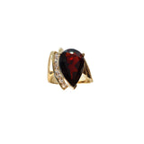 Rhodolite Garnet and Diamond Statement Ring