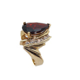 Rhodolite Garnet and Diamond Statement Ring