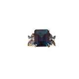 Synthetic Alexandrite Butterfly Ring